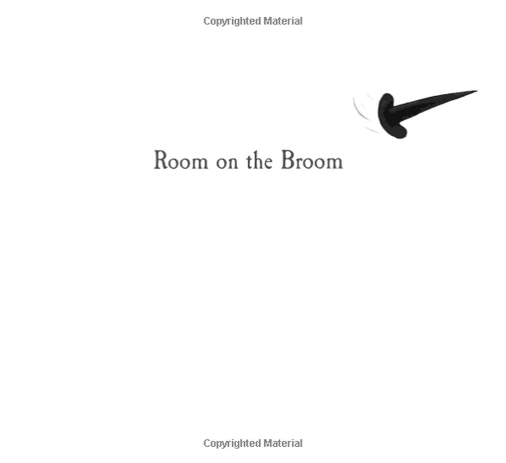 Book Layout Design of Room on the Broom - Title page