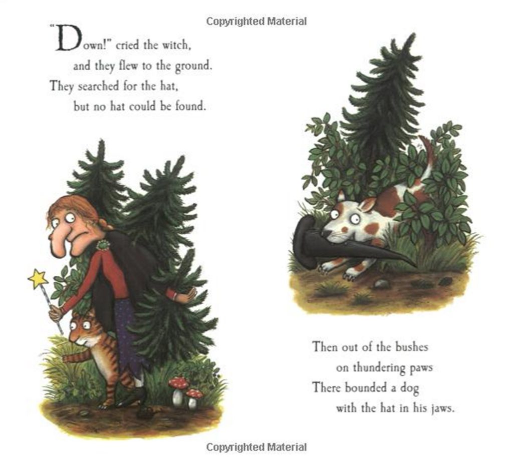Book Layout Design of Room on the Broom - interior