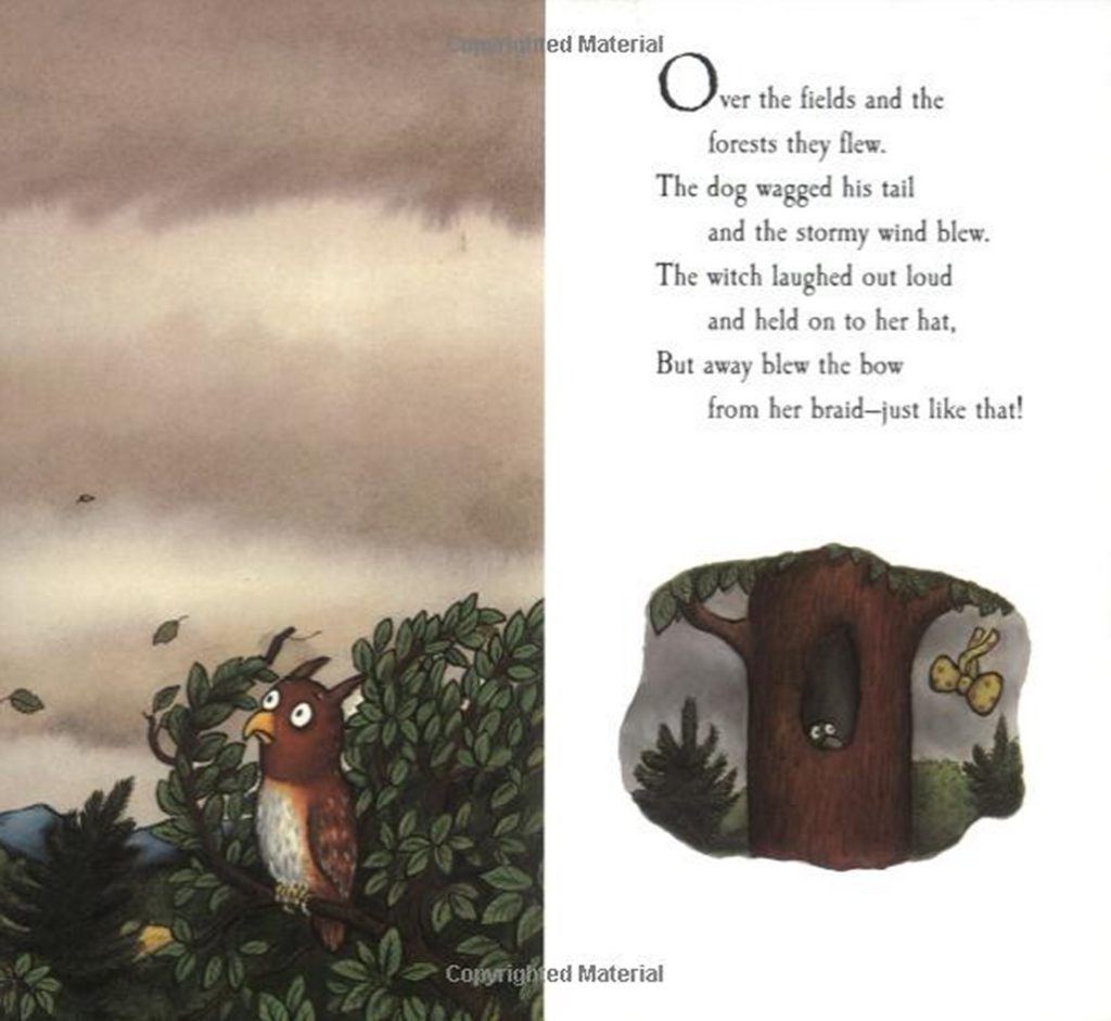 Book Layout Design of Room on the Broom - interior