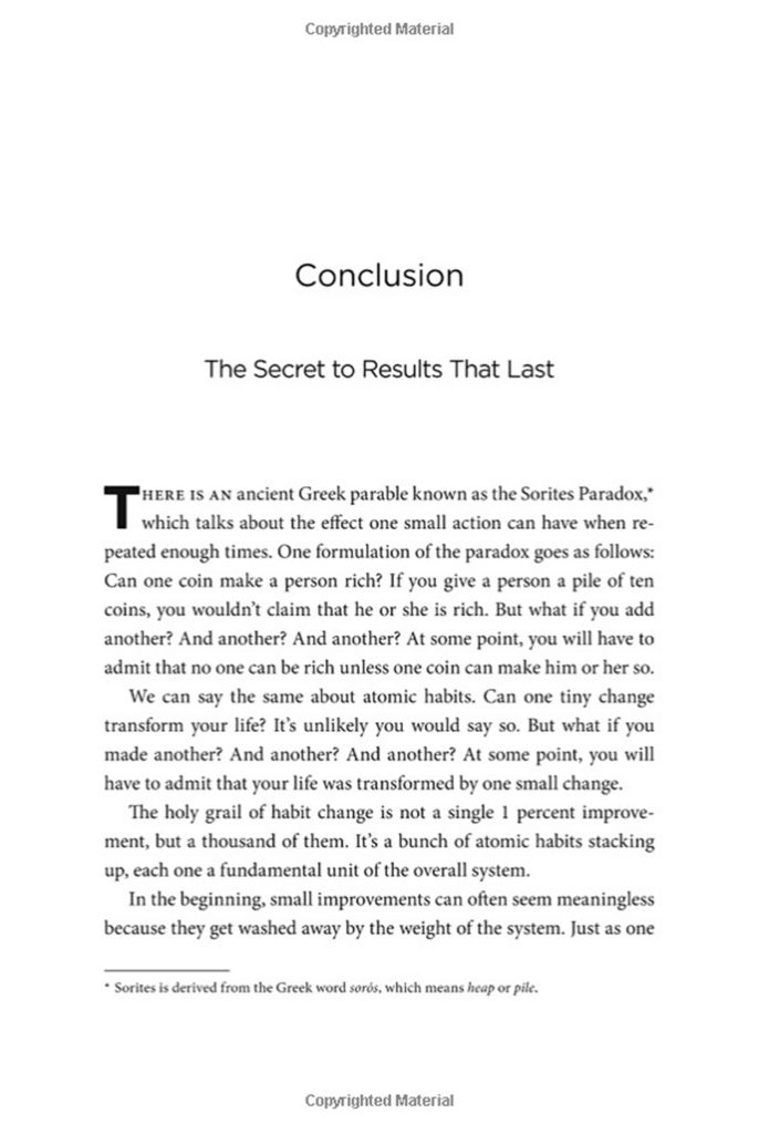 Atomic Habits Book Layout Design