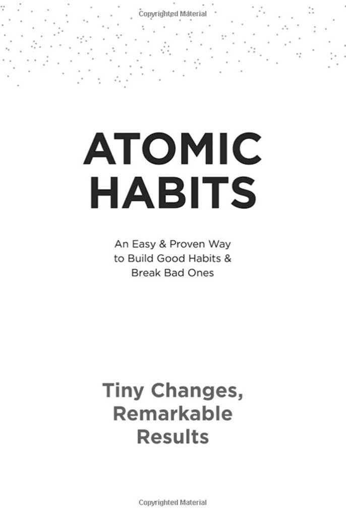 Atomic Habits Book Layout Design