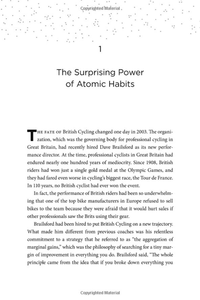 Atomic Habits Book Layout Design