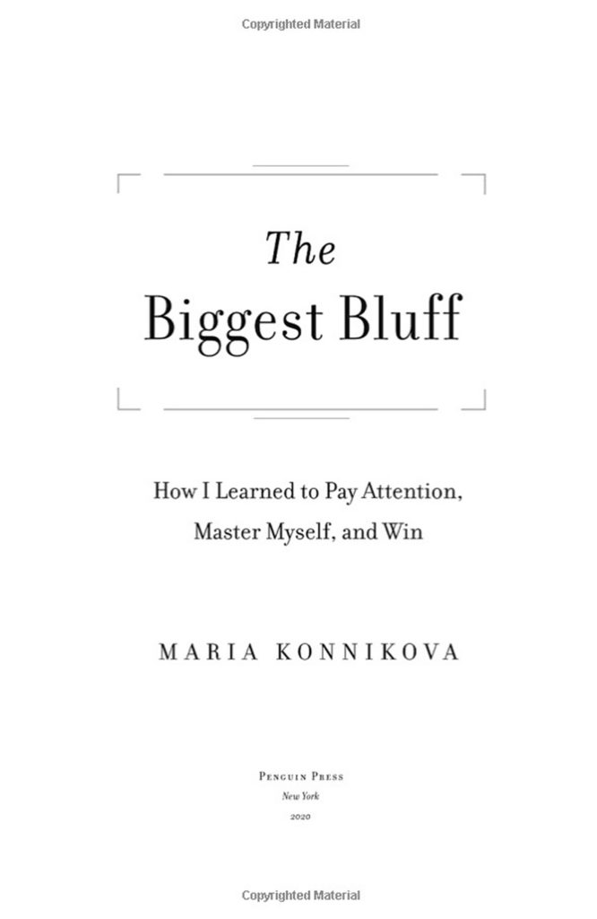 The Biggest Bluff Book Layout Design