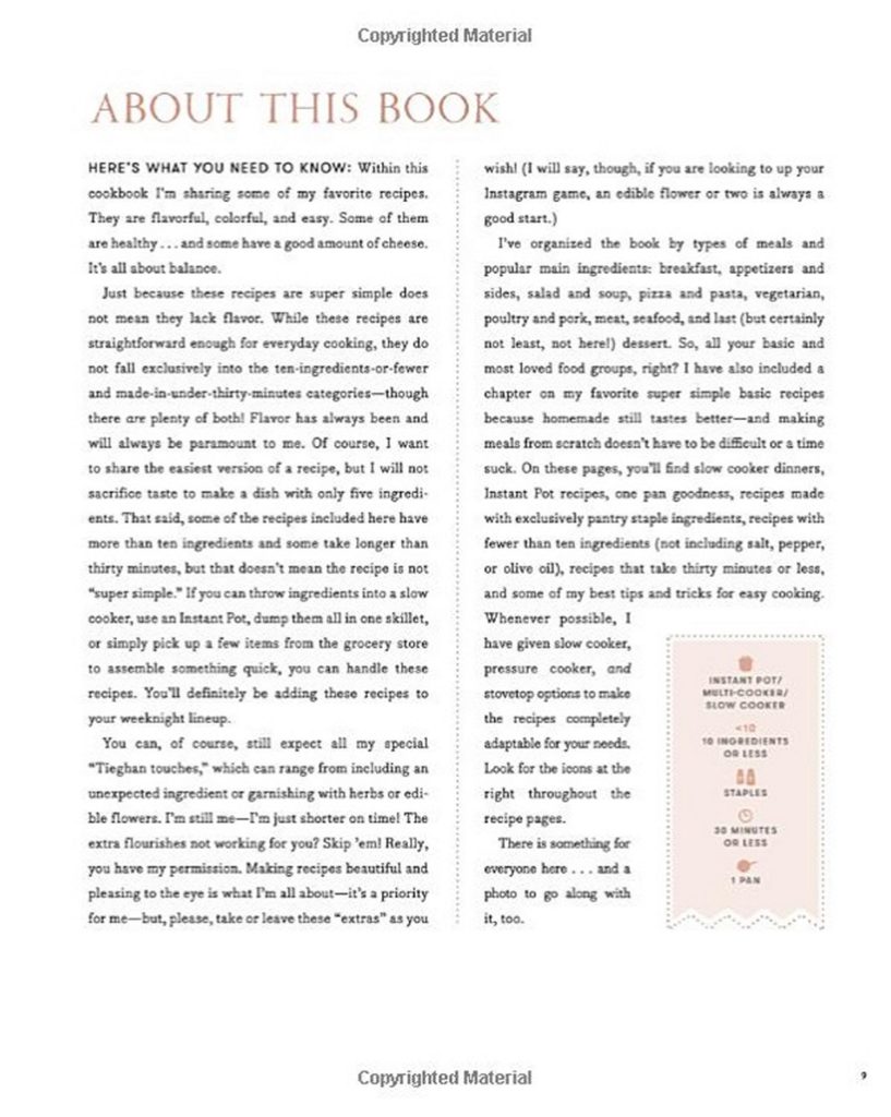 Layout Design of “Half Baked Harvest Super Simple" Cookbook (paperback)