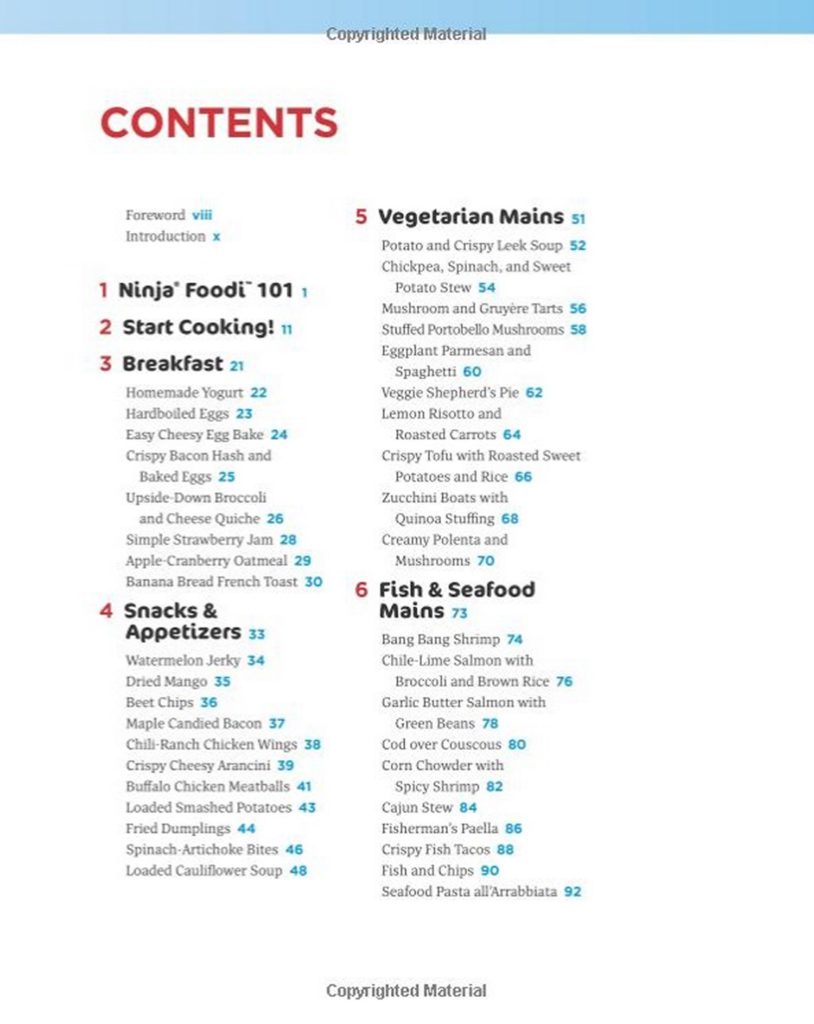 Layout Design of “Ninja Foodi” Cookbook (paperback)