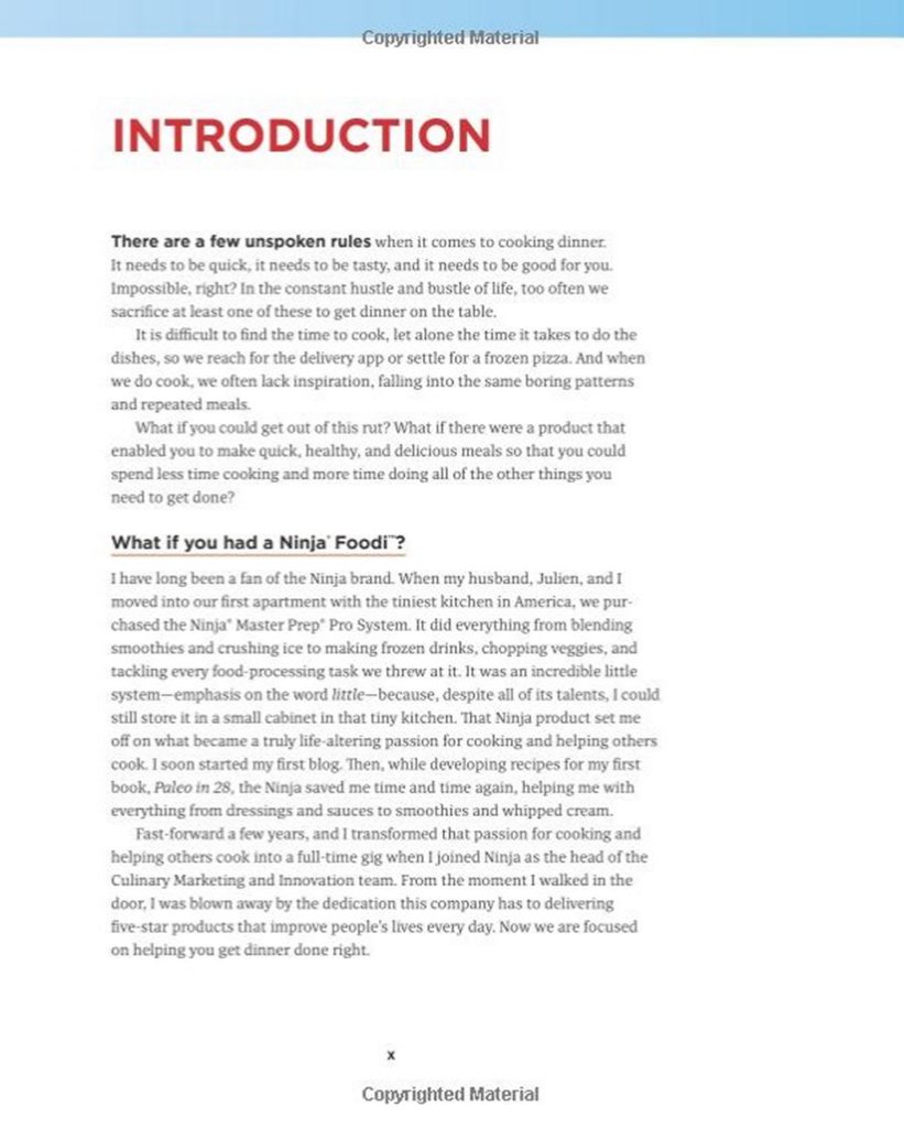Layout Design of “Ninja Foodi” Cookbook (paperback)