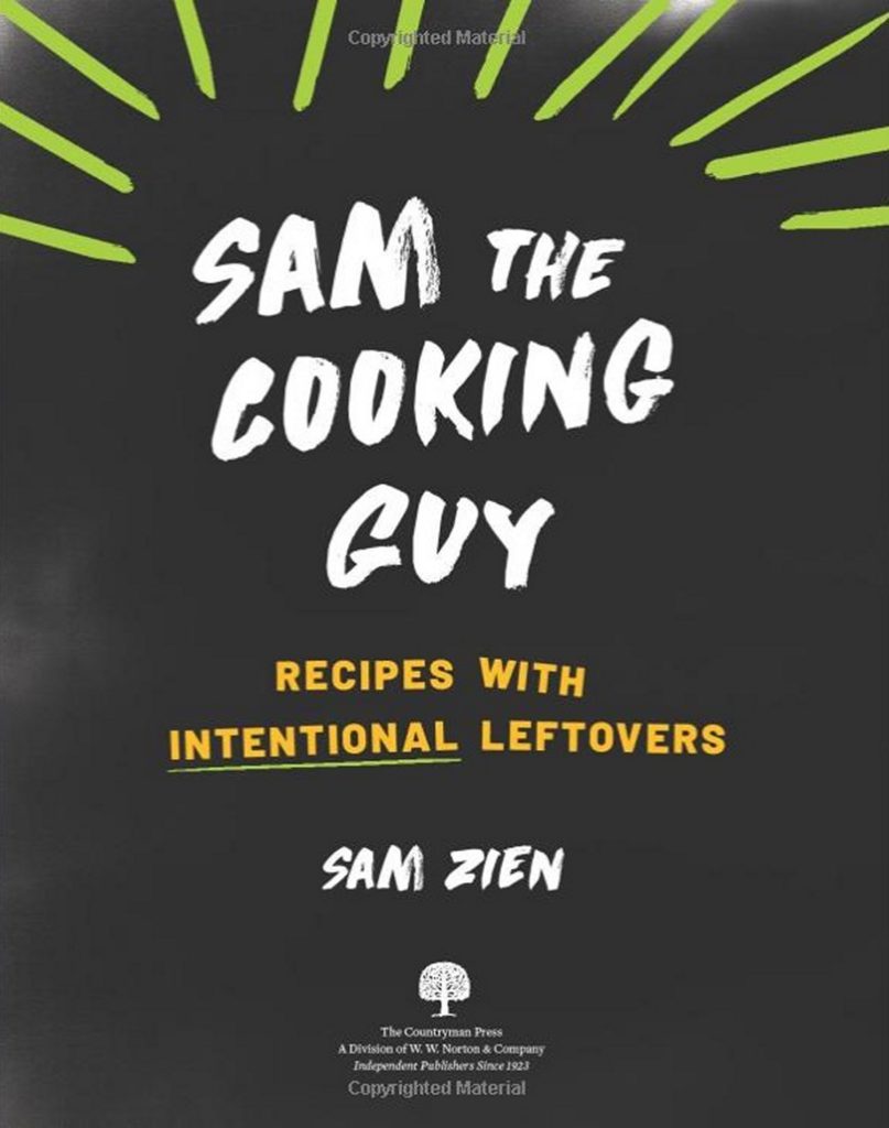 Cookbook layout design - "Sam the Cooking Guy" (paperback)
