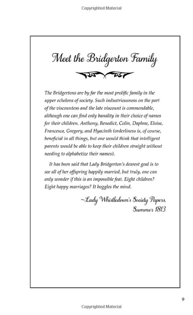 Romance Book Layout Design - "Bridgerton" (paperback)