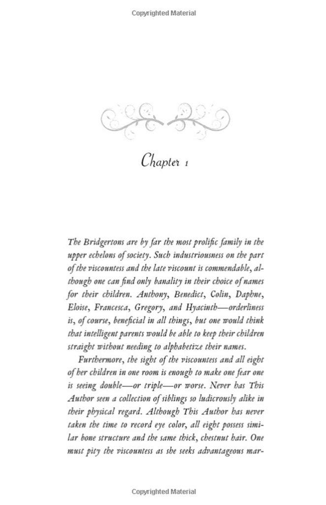 Romance Book Layout Design - "Bridgerton" (paperback)