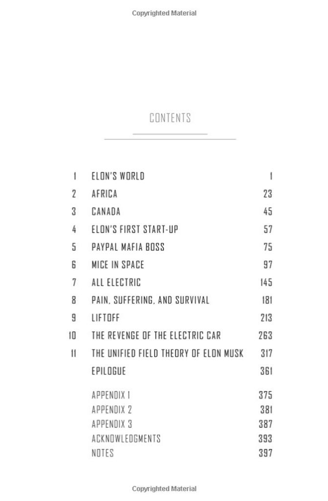 Layout Design of  "Elon Musk" book (paperback)