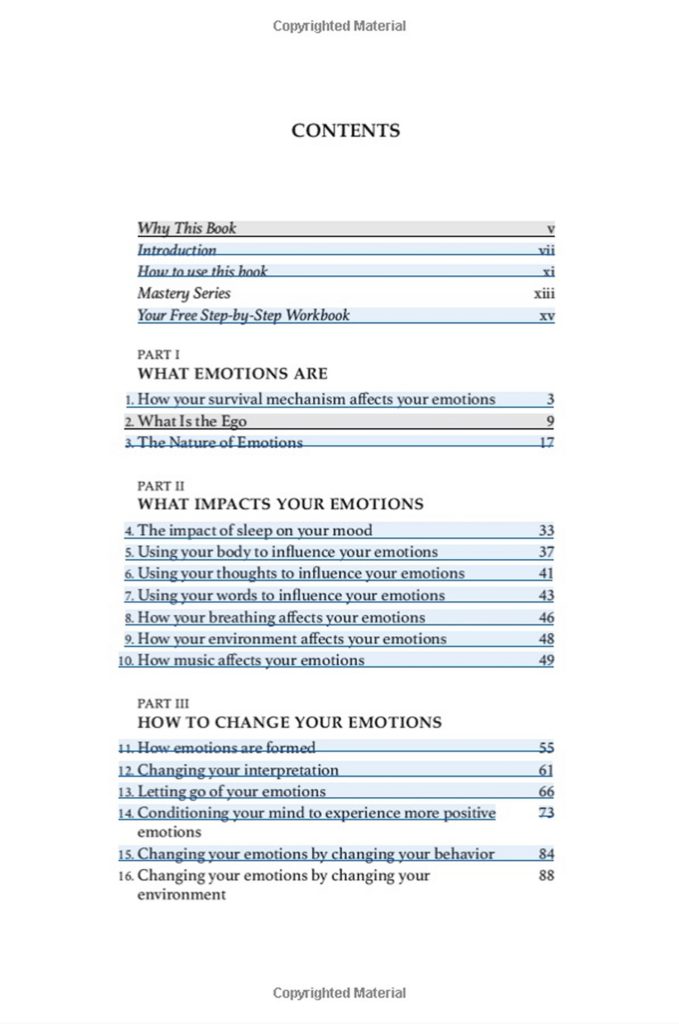 Layout Design of "Master Your Emotions” book (Paperback)