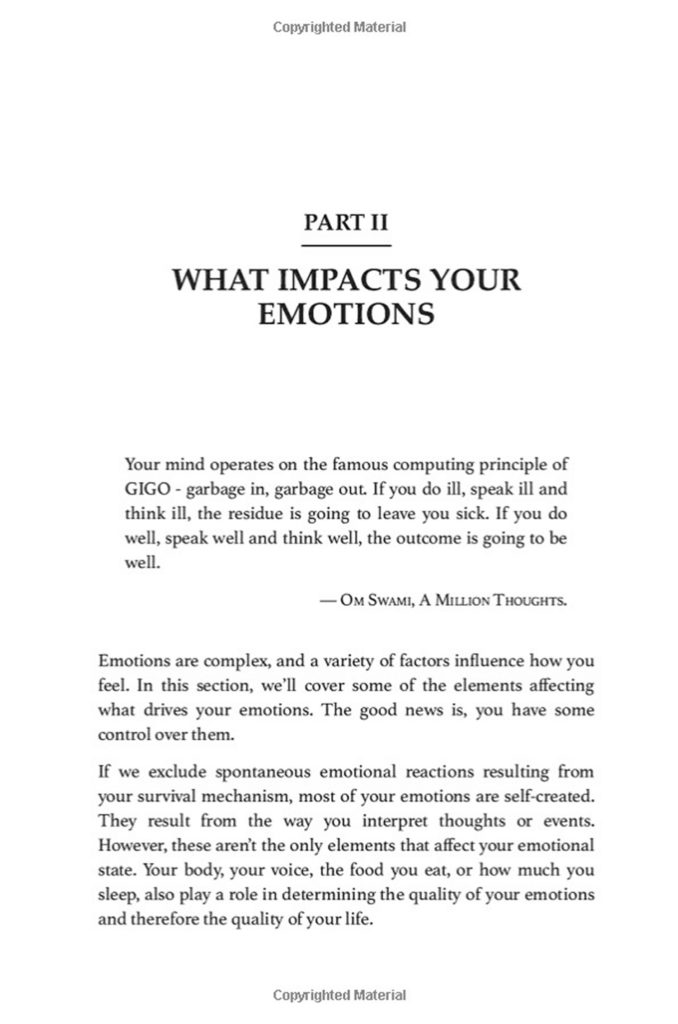 Layout Design of "Master Your Emotions” book (Paperback)