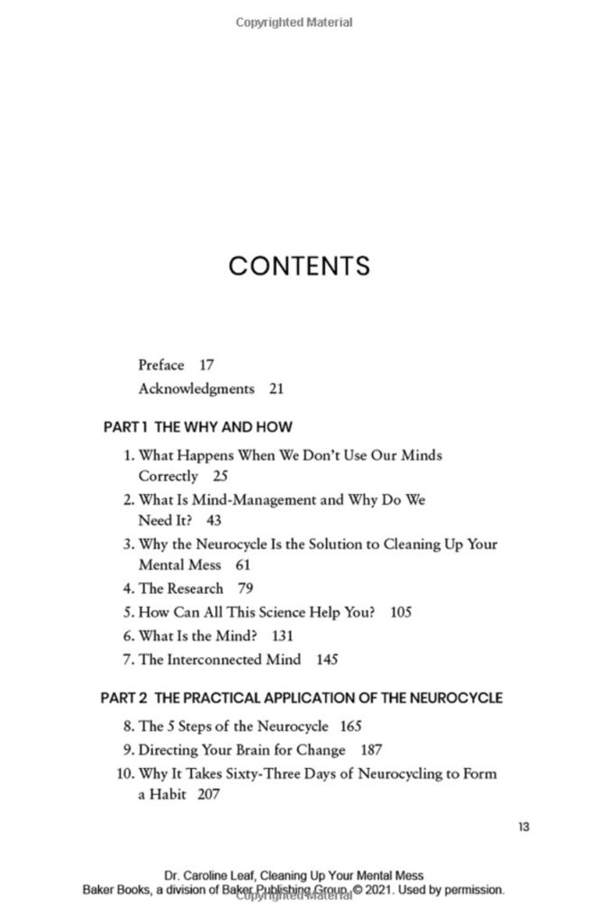 Layout Design of “Cleaning Up Your Mental Mess” book (paperback)