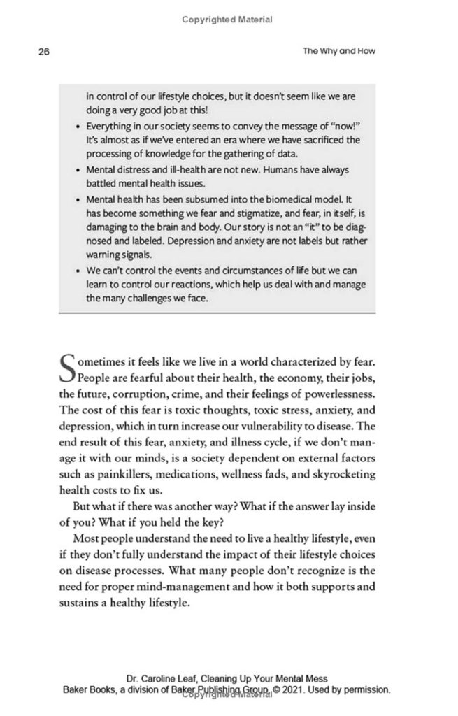 Layout Design of “Cleaning Up Your Mental Mess” book (paperback)
