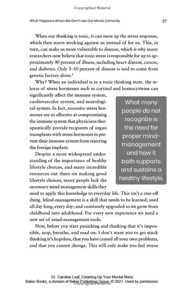 Layout Design of “Cleaning Up Your Mental Mess” book (paperback)